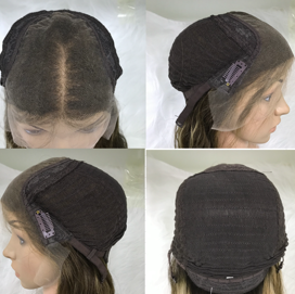 HD Swiss Lace Top Weftback Half Wig Undetectable Parting Lightweight Breathable