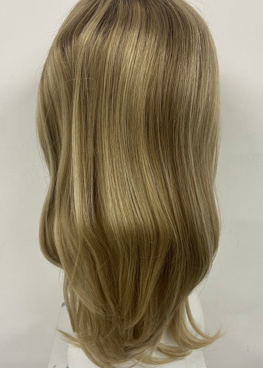LEVITA Full Handmade Mono Top Wig With P Mono Lace Front & Silk Cover For Women