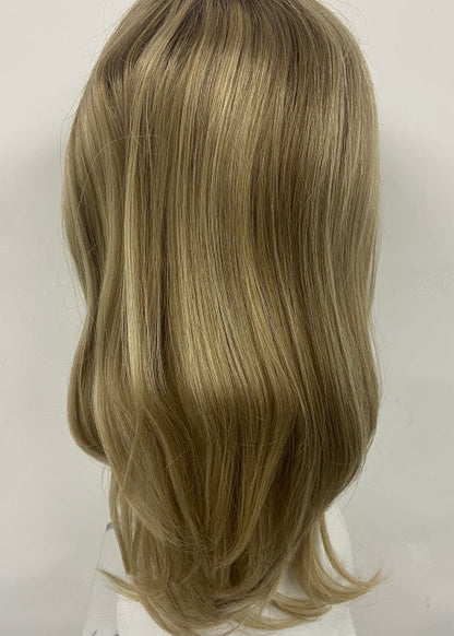 LEVITA Full Handmade Mono Top Wig With P Mono Lace Front & Silk Cover For Women