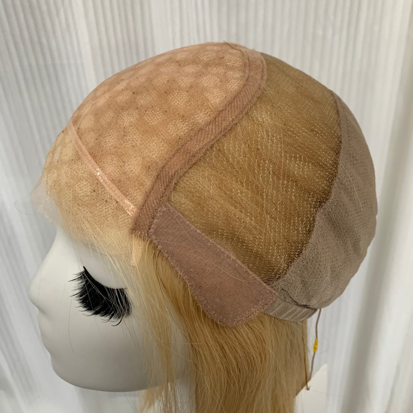 Mono Top Full Handmade Hard Lace Front Straight Human Hair Wigs For Women