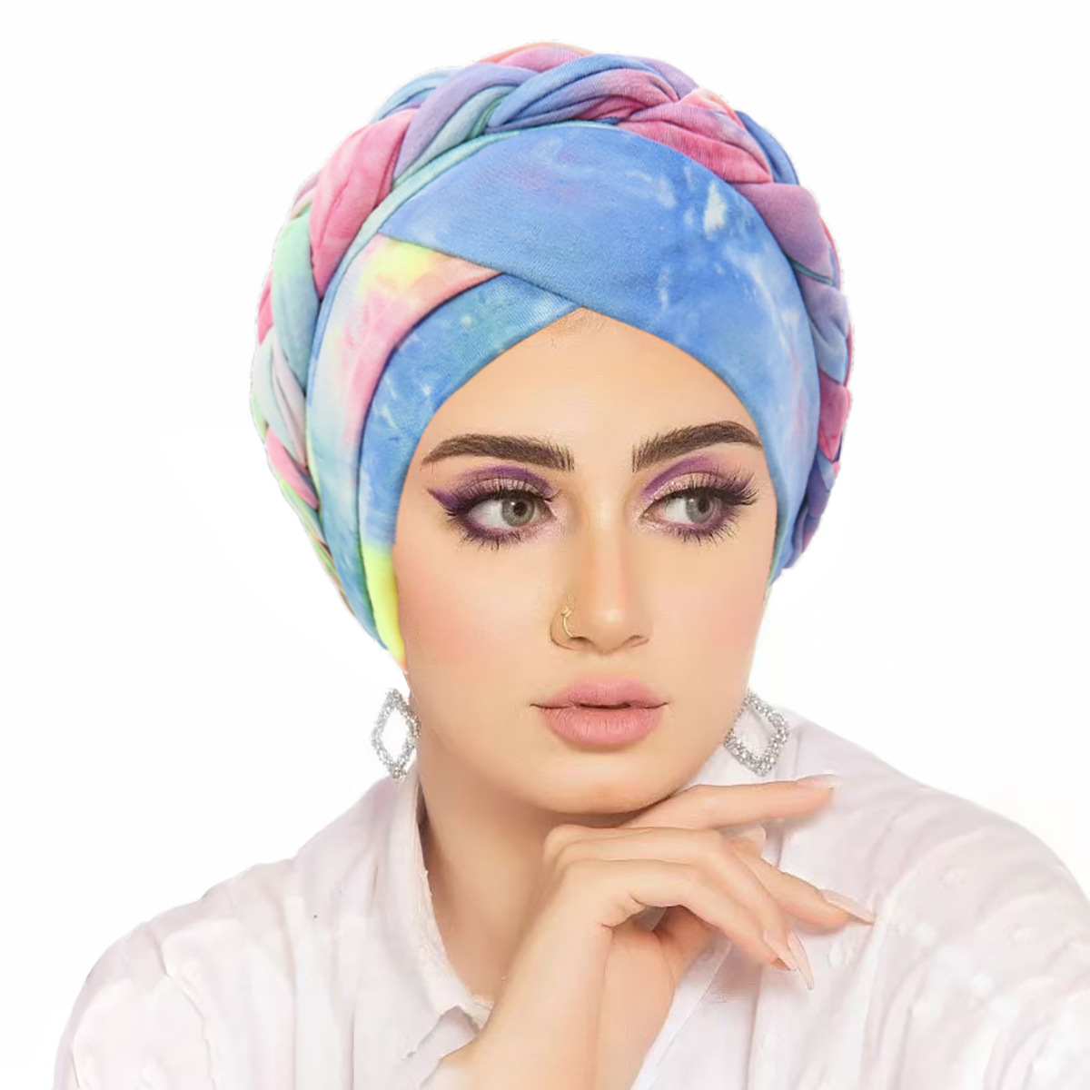Satin Lined Bonnets for Women Inner Layered Rayon Sleeping Cap Double Layers Warm Headscarf  Turban Silky Satin Bonnet