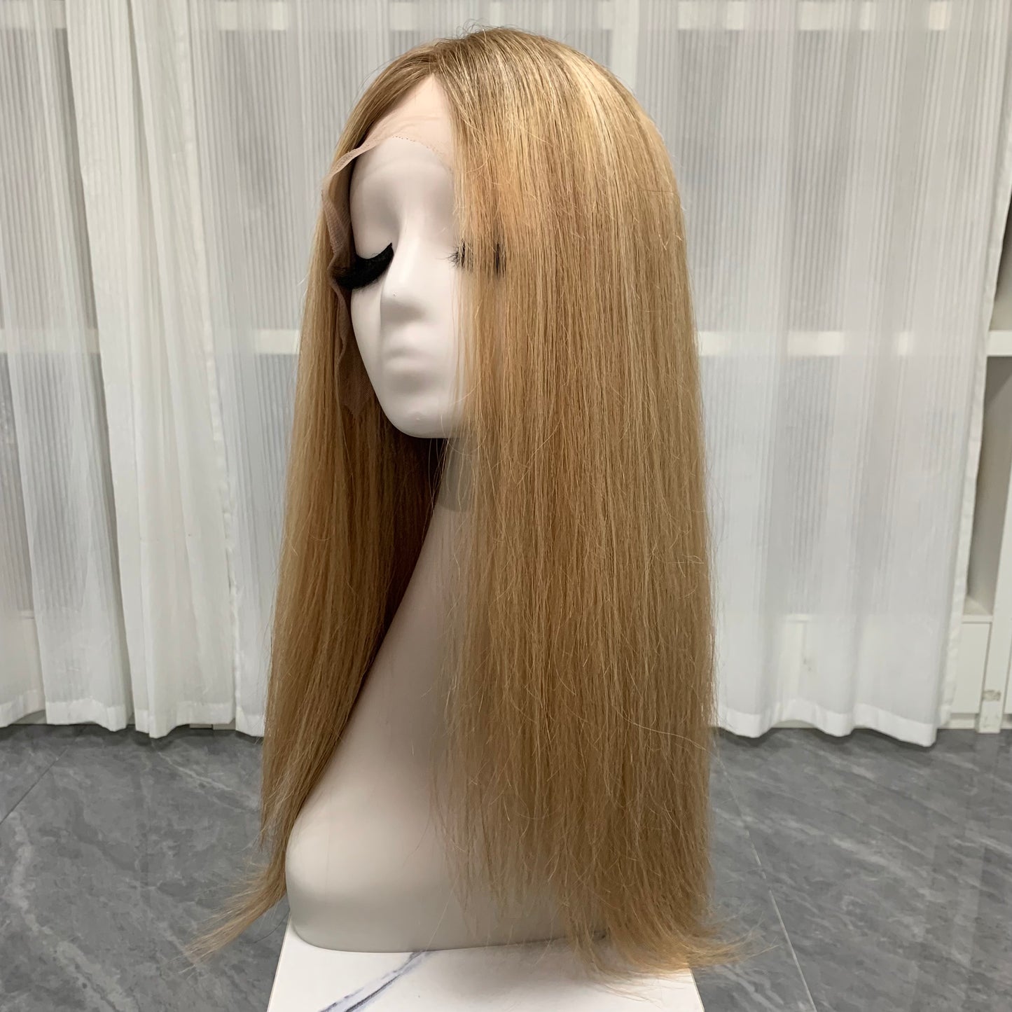 Mono Top Full Handmade HD Lace Front Straight Human Hair Wigs For Women