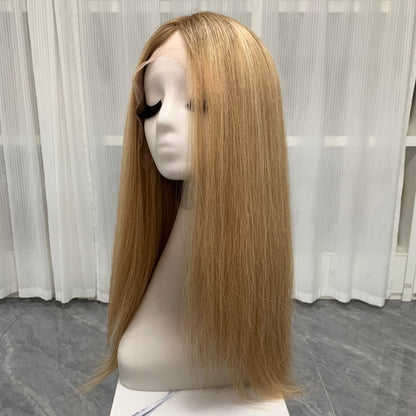 Mono Top Full Handmade HD Lace Front Straight Human Hair Wigs For Women