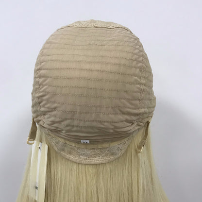 HIGHT QUALITY LIGHT HAIR NATURAL LOOKING SILK TOP WIG