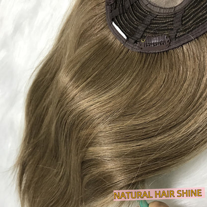 NATURL FOR THINNING HAIR WEFT BACK  MONO TOP TOPPER