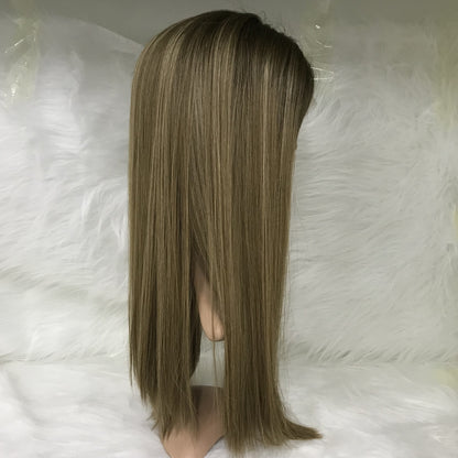 3"*5"HUMAN NATURAL HAIRLINE JEWISH LACE WIG