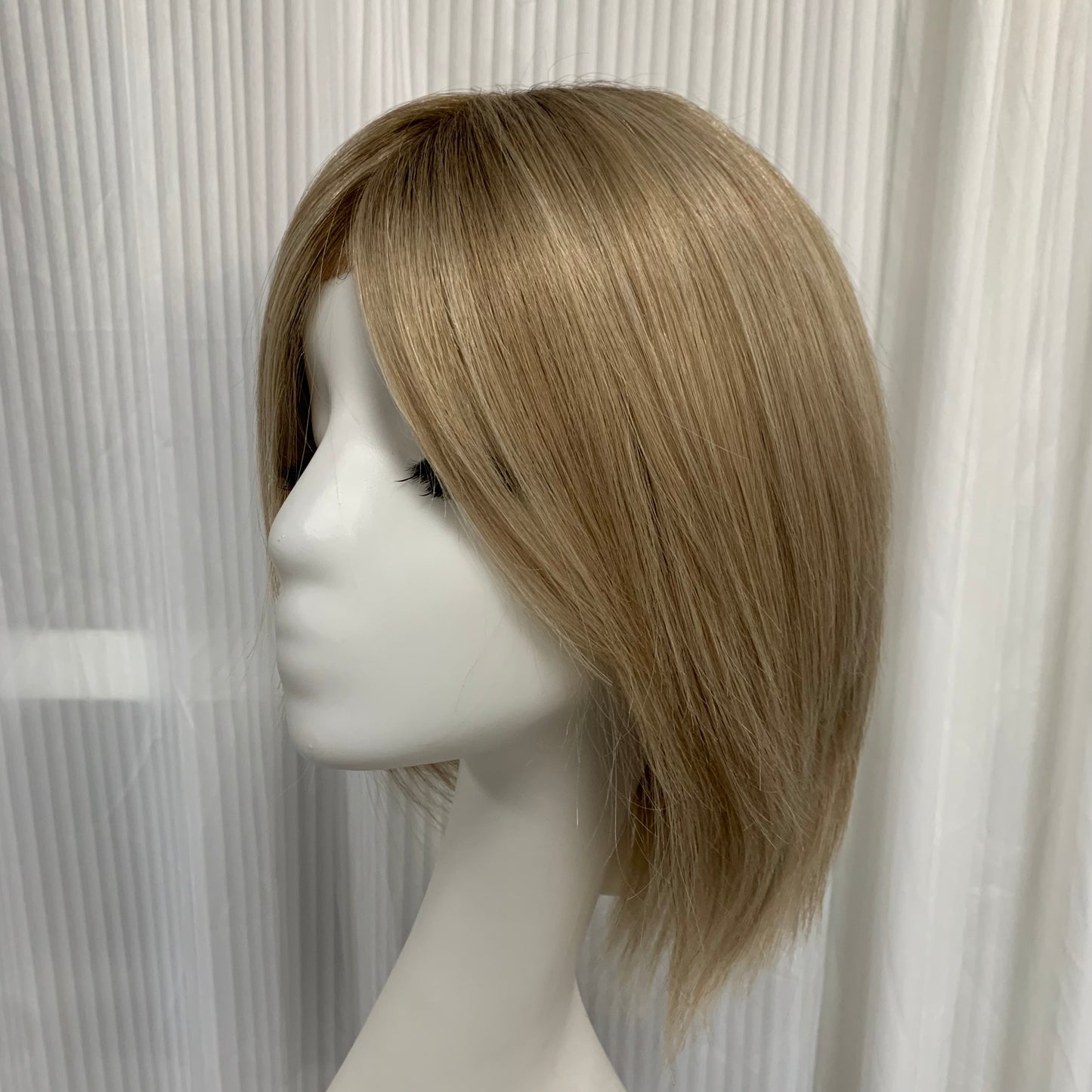 Mono Top Full Handmade Soft Lace Front 12‘’ Short  Human Hair Wigs For Women