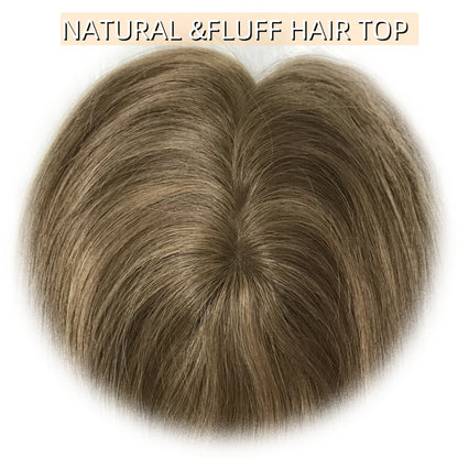 NATURL FOR THINNING HAIR WEFT BACK  MONO TOP TOPPER