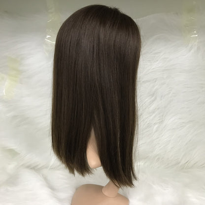 LACE FRONT TOP FOR WHITE WOMAN SWISS WIG HUMAN HAIR