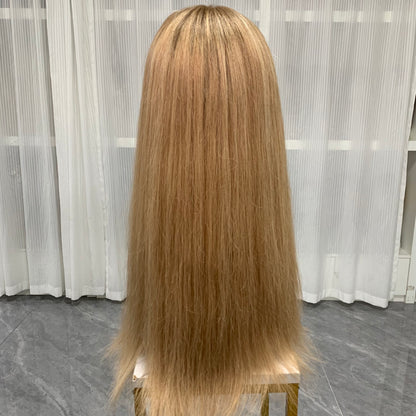 Mono Top Full Handmade HD Lace Front Straight Human Hair Wigs For Women