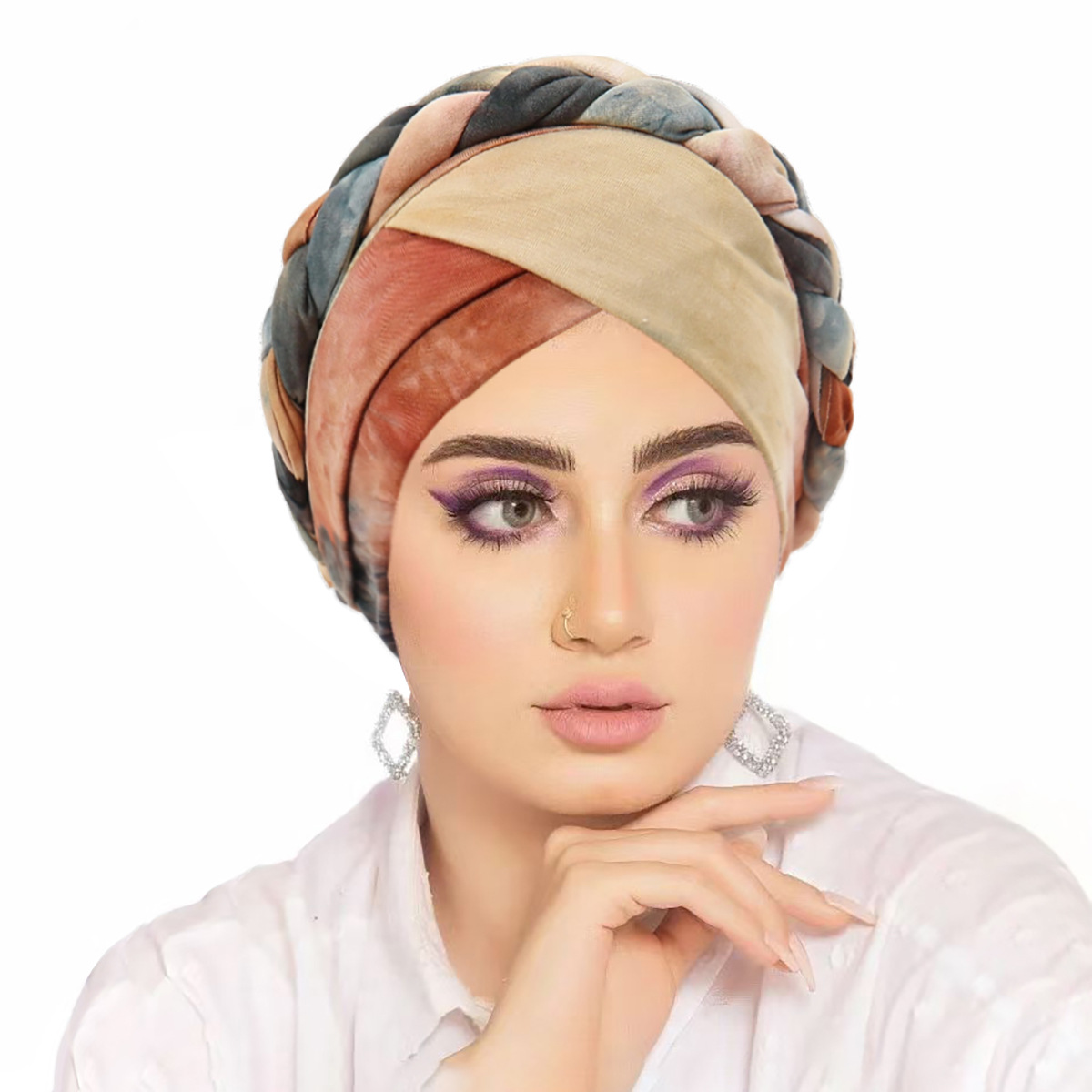 Satin Lined Bonnets for Women Inner Layered Rayon Sleeping Cap Double Layers Warm Headscarf  Turban Silky Satin Bonnet