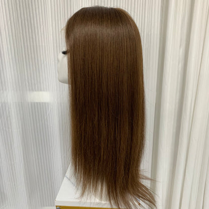 Mono Top Full Handmade Soft Lace Front Straight Human Hair Wigs For Women