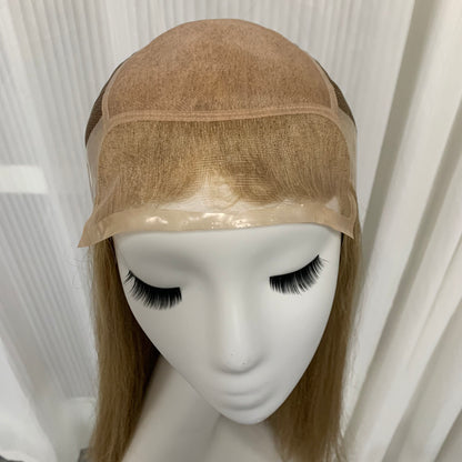 Mono Top Full Handmade Soft Lace Front Straight Human Hair Wigs For Women