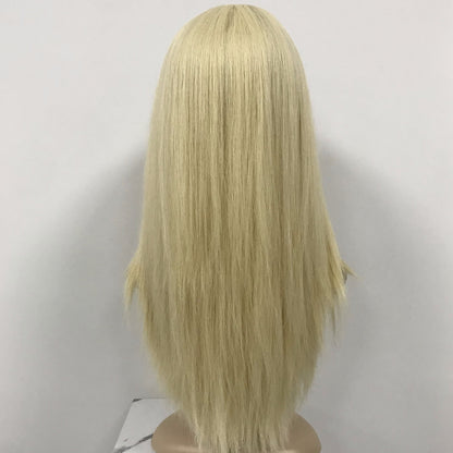 HIGHT QUALITY LIGHT HAIR NATURAL LOOKING SILK TOP WIG