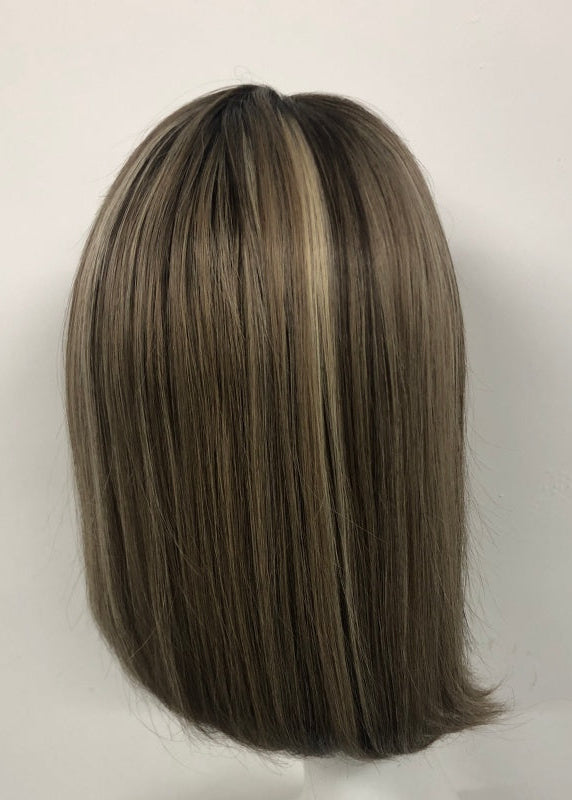 FLOWER HD Lace Front Mono Top Wig HD lace front Made With Virgin Remy Raw Hair For Women