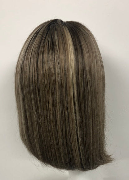 FLOWER HD Lace Front Mono Top Wig HD lace front Made With Virgin Remy Raw Hair For Women