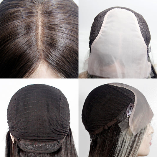 NO CUTTING  FOR HUMAN HAIR LOSS SWISS LACE WIG