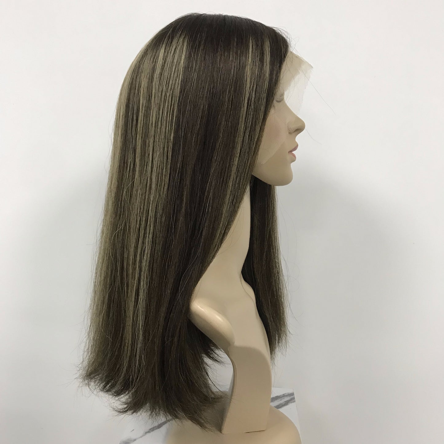 SILK CLOTH WITH LACE FRONT SILK TOP WIG