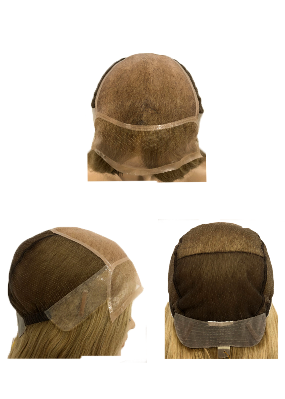 MEDIRT01  Full Handmade 5x5" Mono Top Wig With HD Swiss Lace Front  And Virgin Remy Raw Hair For Women