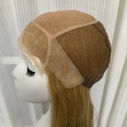 Mono Top Full Handmade Soft Lace Front Straight Human Hair Wigs For Women