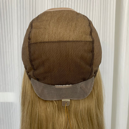 Mono Top Full Handmade Soft Lace Front Straight Human Hair Wigs For Women