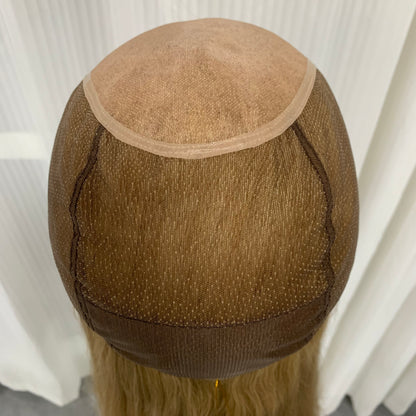 Mono Top Full Handmade Soft Lace Front Straight Human Hair Wigs For Women