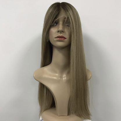 HIGHT QUALITY RAW HAIR HD LACE+WEFT BACK LACE WIG