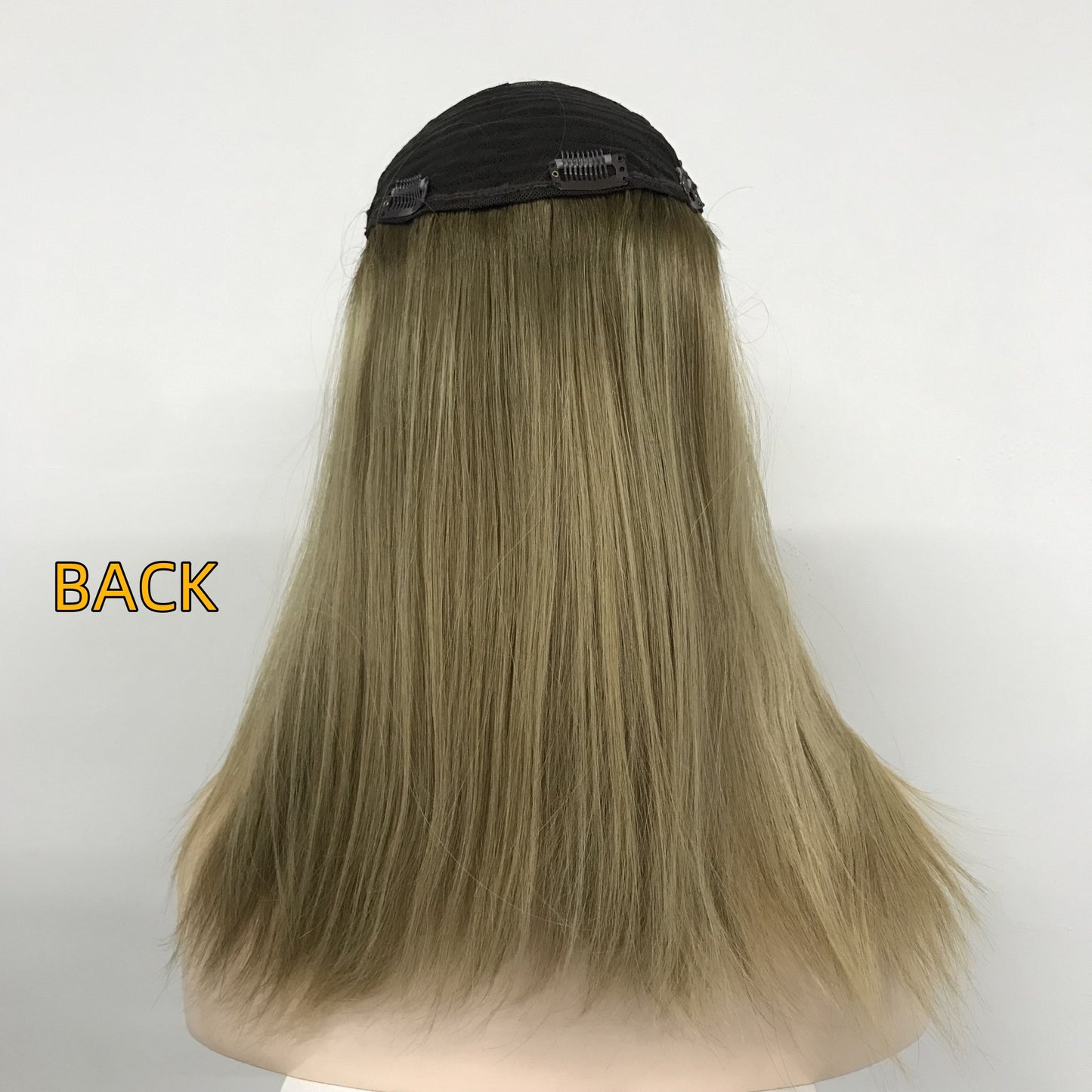 REAL HAIR  SILK INJECTION WITH WEFT BACK JEWISH  TOPPERS