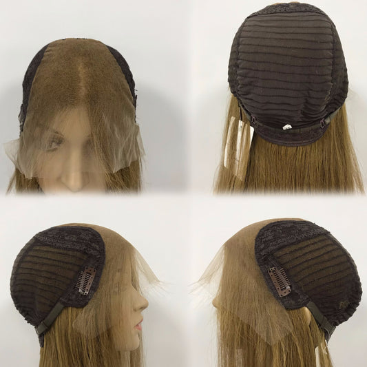 HIGHT QUALIT  HUMAN JEWISH HAIR LACE FRONT WIG