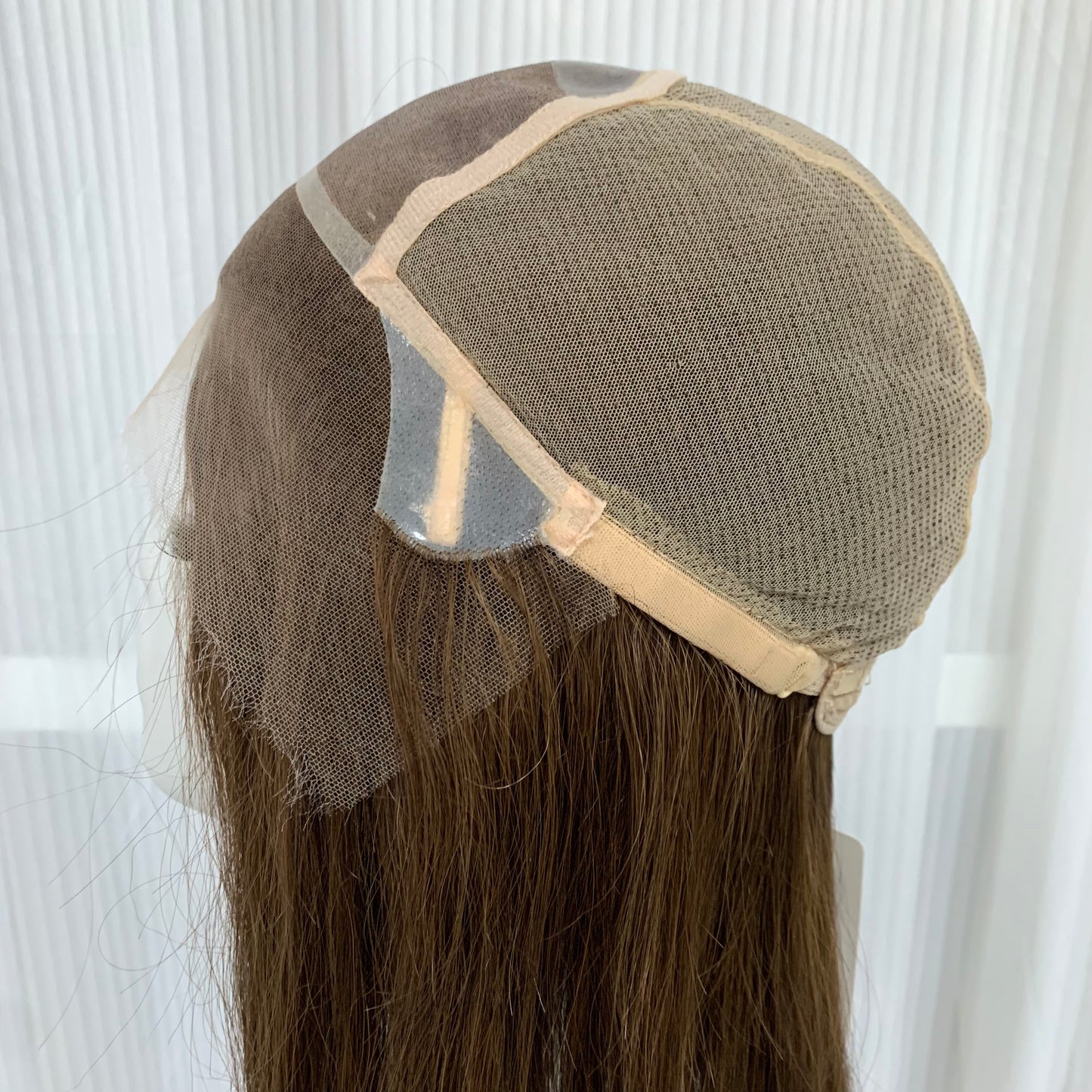 Mono Top Full Handmade Transparent Lace Front Straight Human Hair Wigs For Women