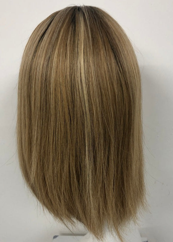 FLOWER HD Lace Front Mono Top Wig HD lace front Made With Virgin Remy Raw Hair For Women