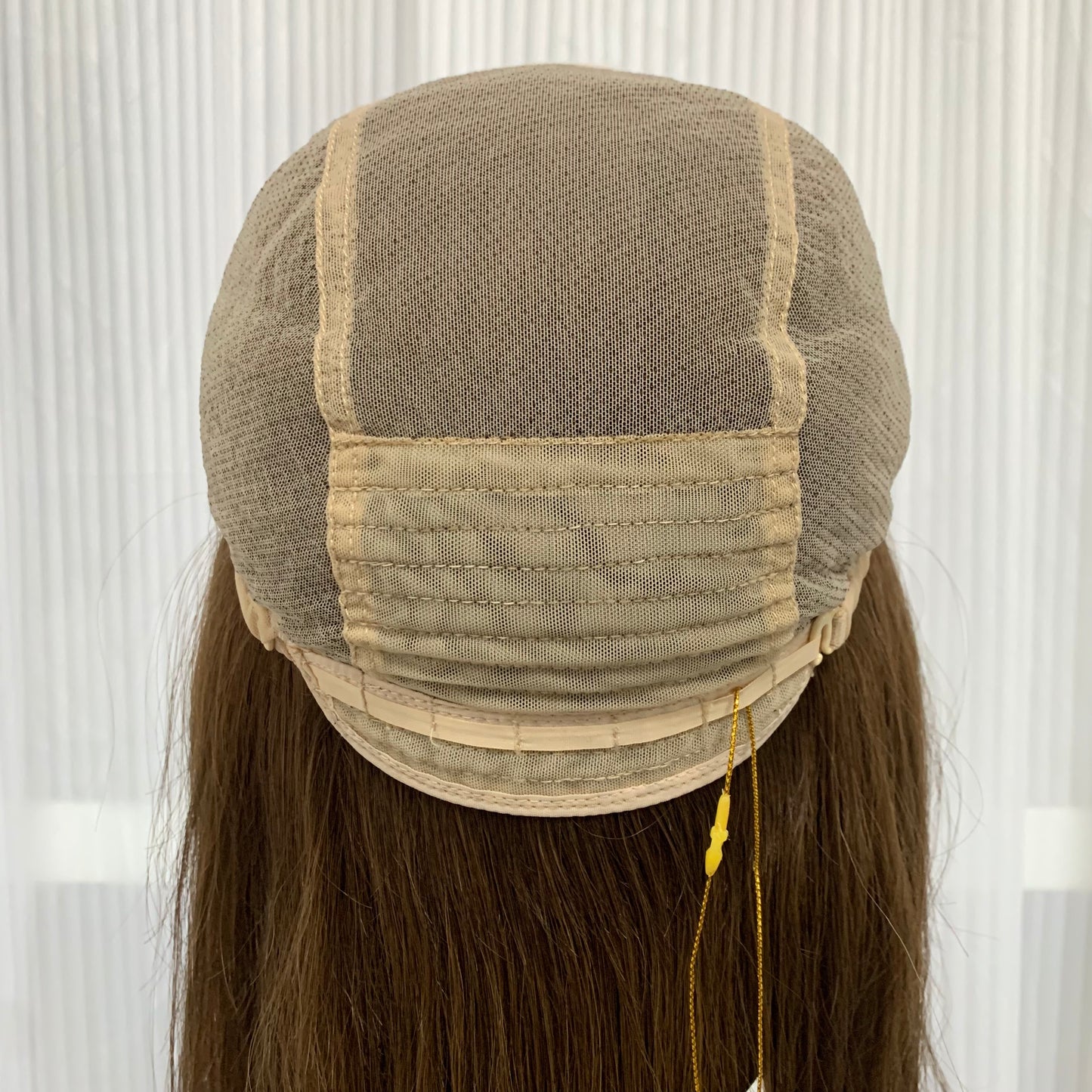 Mono Top Full Handmade Hard Lace Front Straight Human Hair Wigs For Women