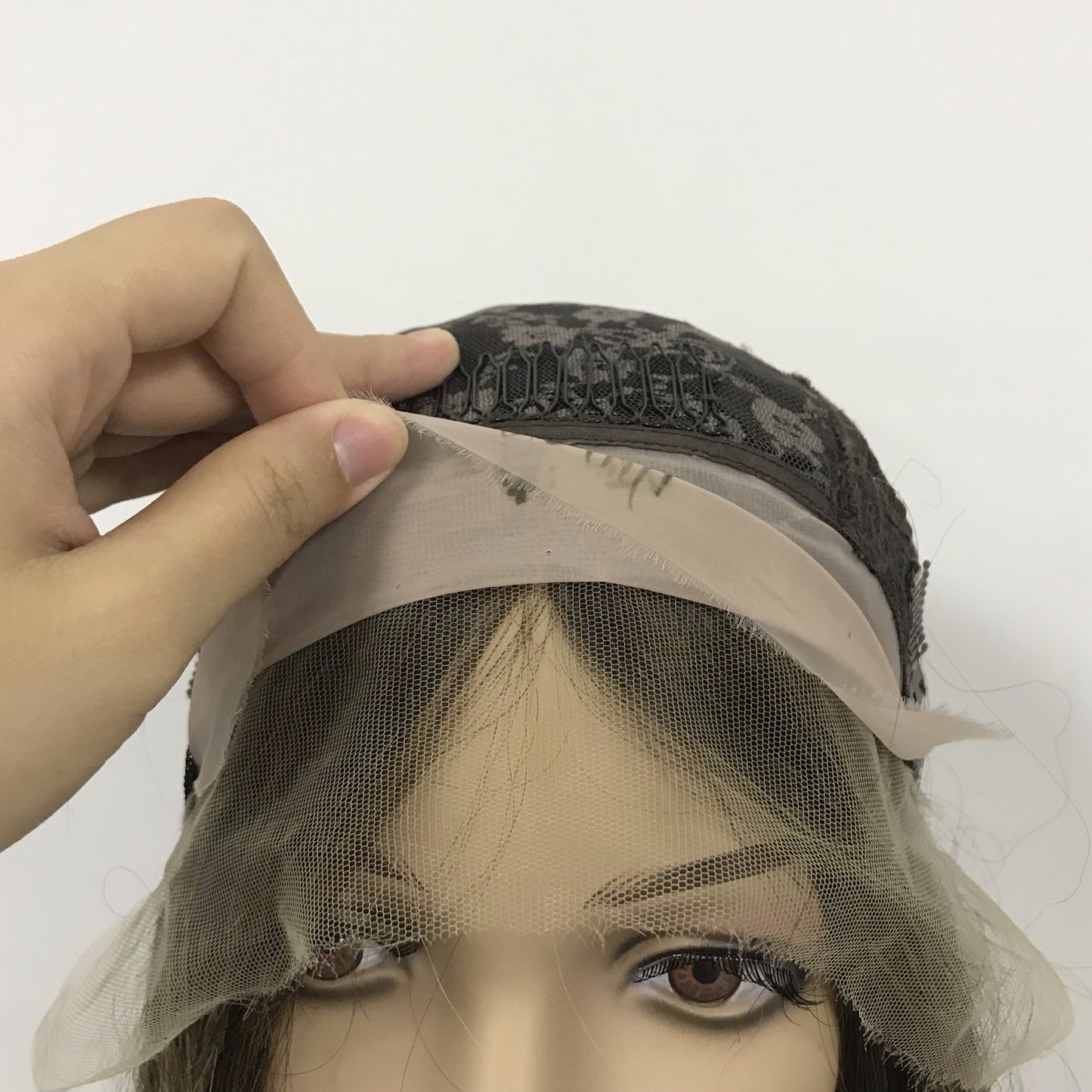 SILK CLOTH WITH LACE FRONT SILK TOP WIG