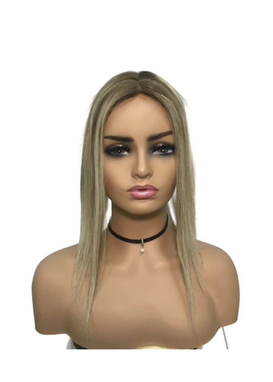 3"*6"  HUMAN CLIP IN HAIR MONO BASE TOPPER