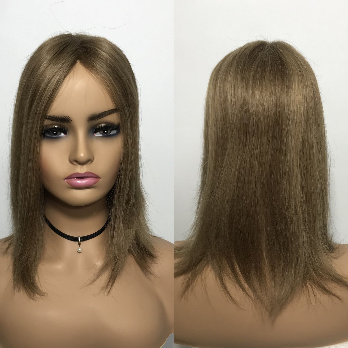 NATURL FOR THINNING HAIR WEFT BACK  MONO TOP TOPPER