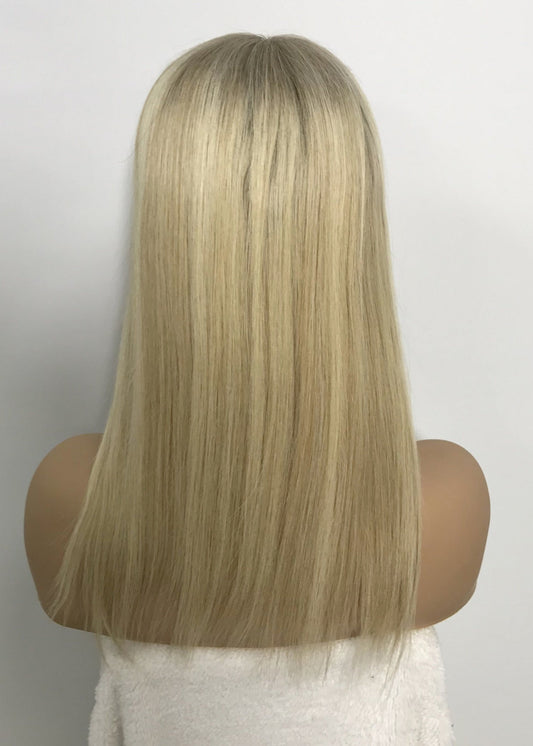 LACE FRONT WITH WEFT BACK FOR WOMEN SILK BASE HAIR TOPPER