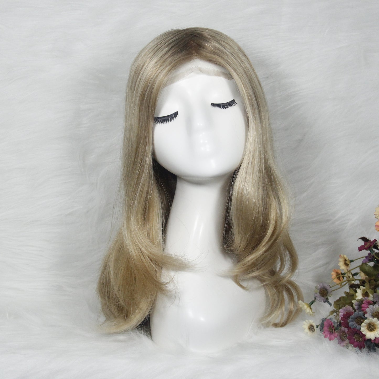 5''*5''MONO TOP  HUMAN HAIR MEDICAL WIG CAP