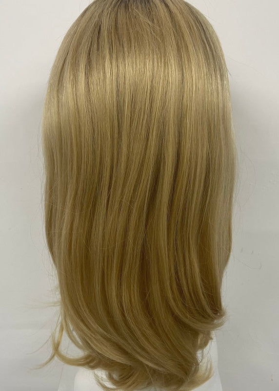 LEVITA Full Handmade Mono Top Wig With P Mono Lace Front & Silk Cover For Women