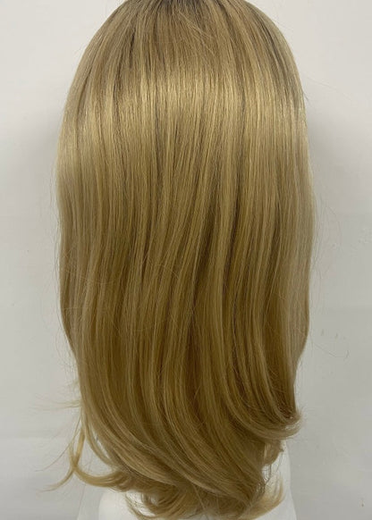 LEVITA Full Handmade Mono Top Wig With P Mono Lace Front & Silk Cover For Women