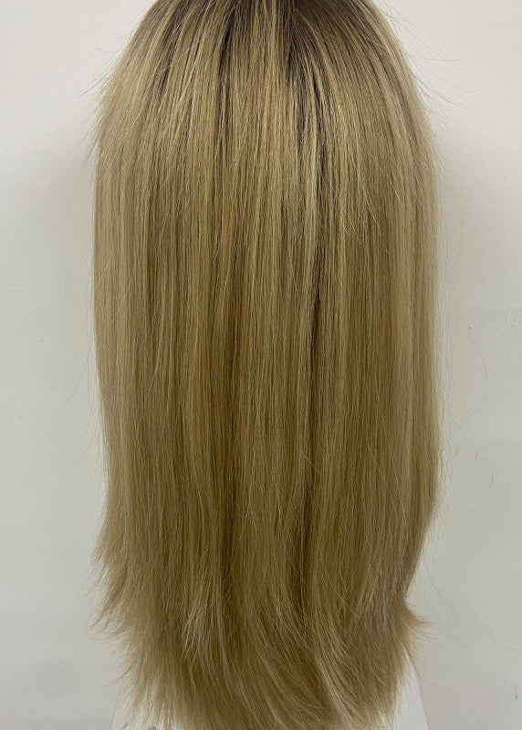 LEVITA Full Handmade Mono Top Wig With P Mono Lace Front & Silk Cover For Women