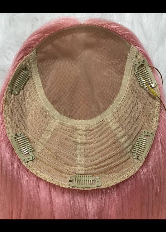 8x8'' WOMEN'S WEFT BACK SILK BASE RAW HAIR TOPPER