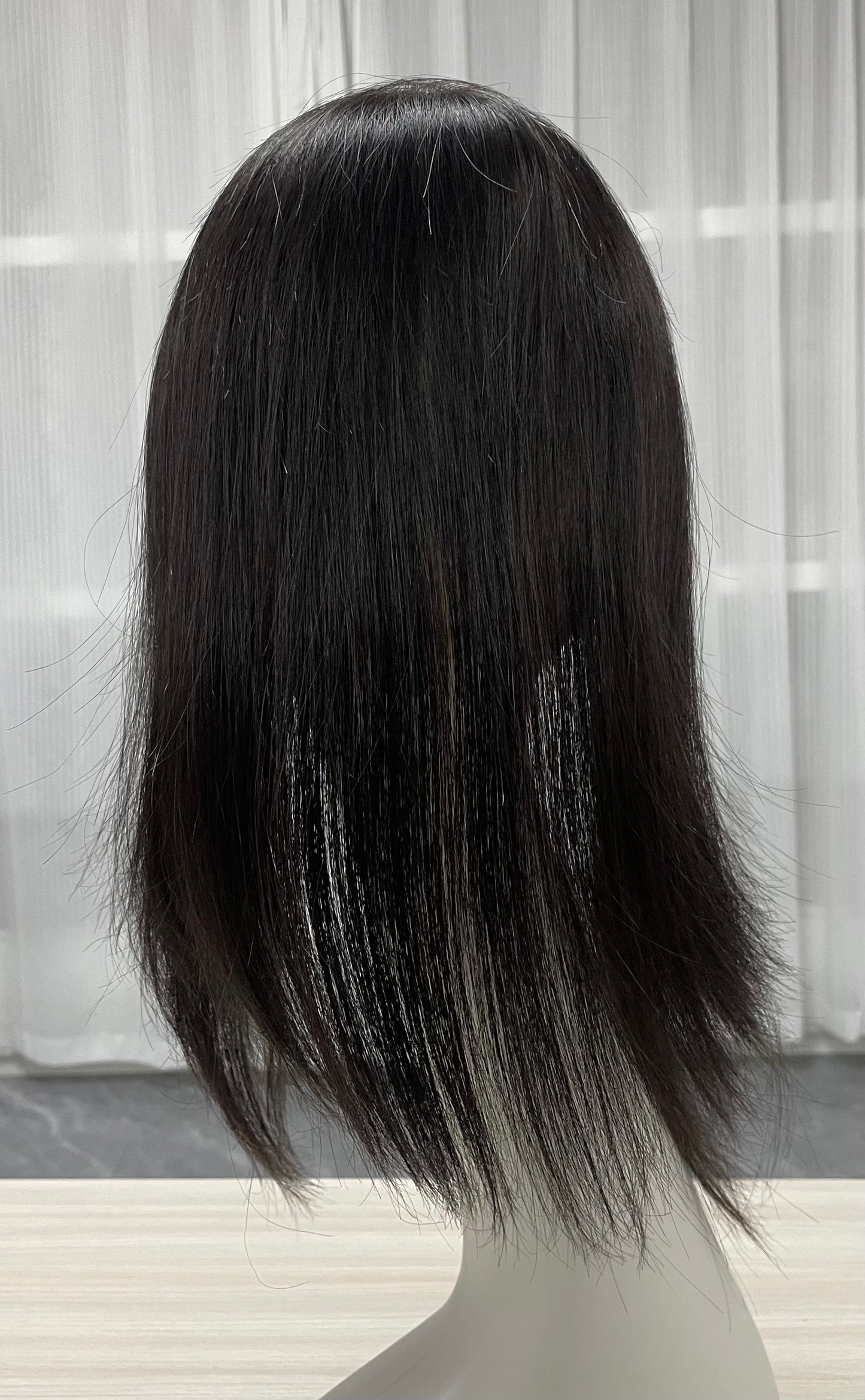 Lace Hair Line Human Hair Topper 12" #NB  TENLON-AA 80% Density Secure Clips For Women Hair Thinning