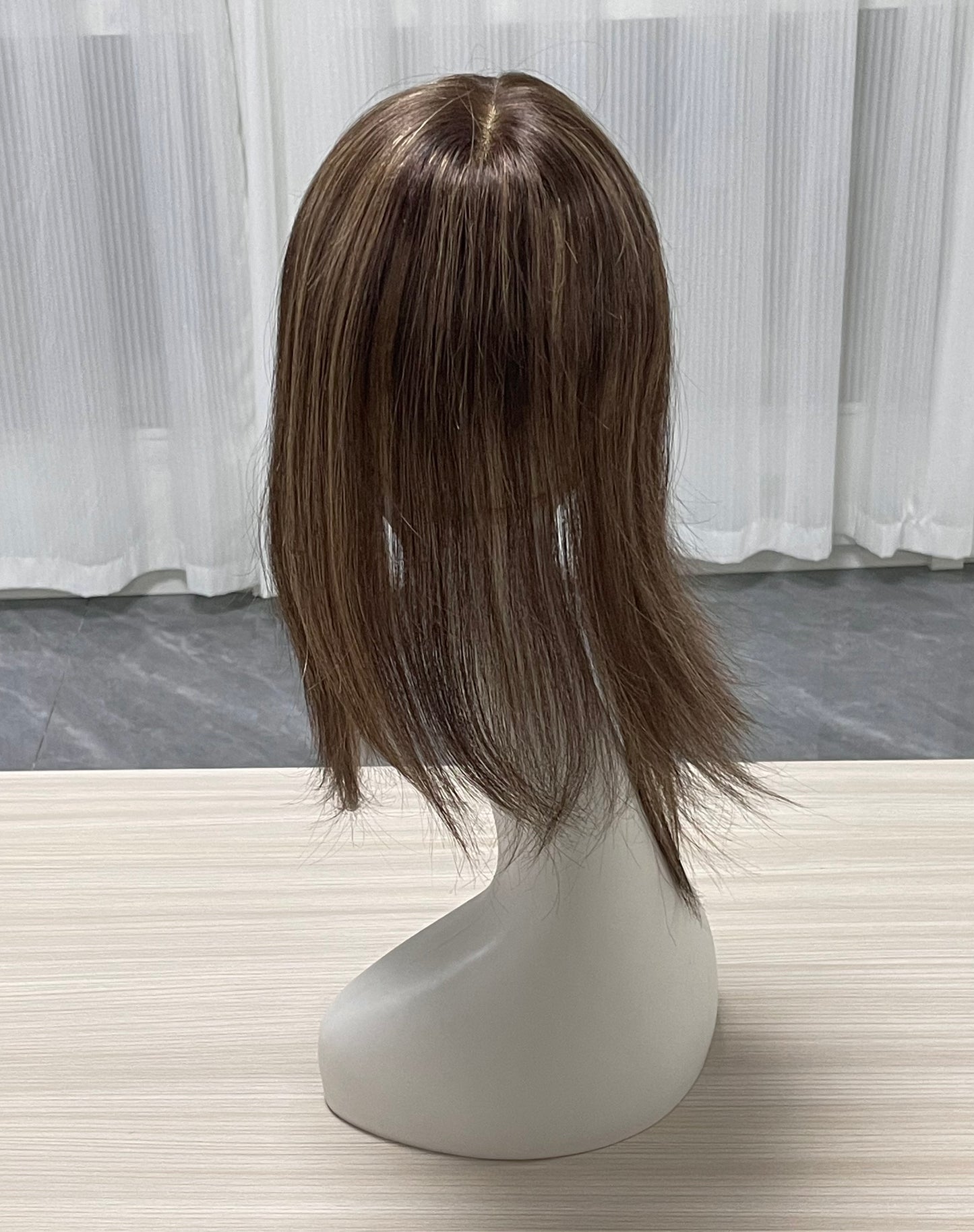 Hot Selling Lace Hair Line Topper 12"#6/27 TENLON-AA 80% Density Human Hair For Women