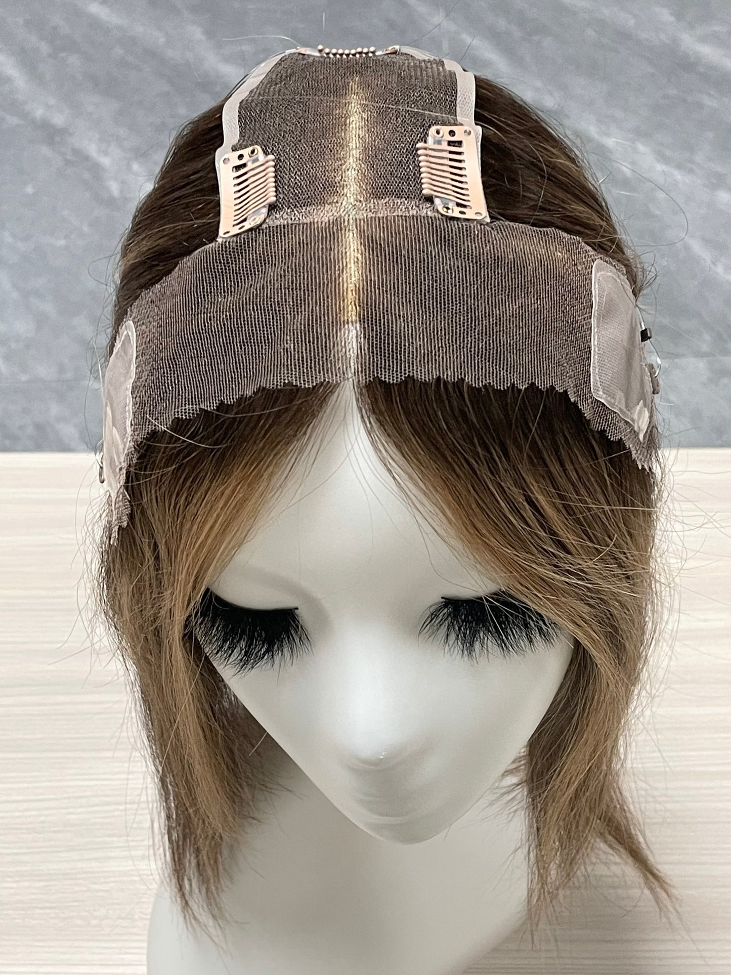 Hot Selling Lace Hair Line Topper 12"#6/27 TENLON-AA 80% Density Human Hair For Women