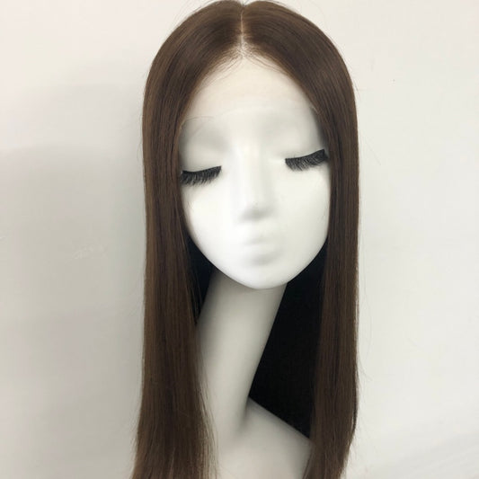ANATASIA Handmade Monofilament Top Wig With hard P mono Lace Front For Women