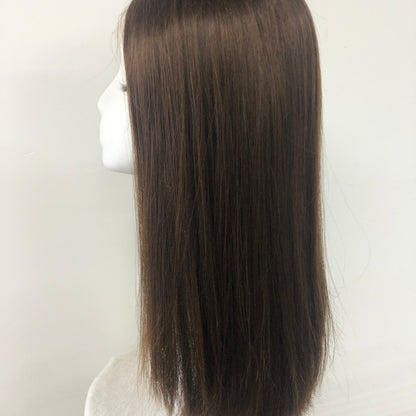 MEDIRT01  Full Handmade, 5x5" Mono Top Wig, With HD Swiss Lace Front  And Virgin Remy Raw Hair For Women