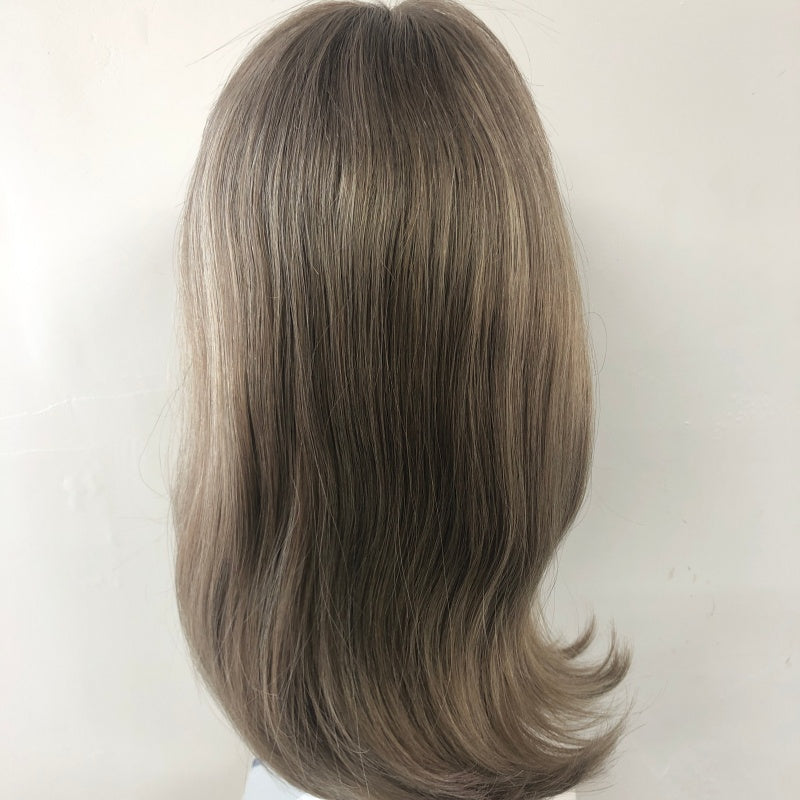 SECON Full Handmade Silicon Wig , With HD Swiss Lace Front And Virgin Remy Raw Hair For Women