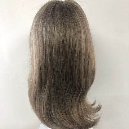 SECON Full Handmade Silicon Wig , With HD Swiss Lace Front And Virgin Remy Raw Hair For Women