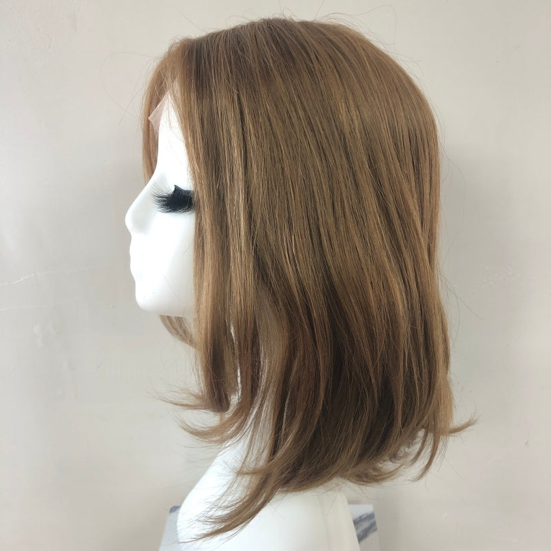 DAMOND  Full Handmade 5x5" Mono Top Wig With HD Swiss Lace front And Virgin Remy Raw Hair For Women