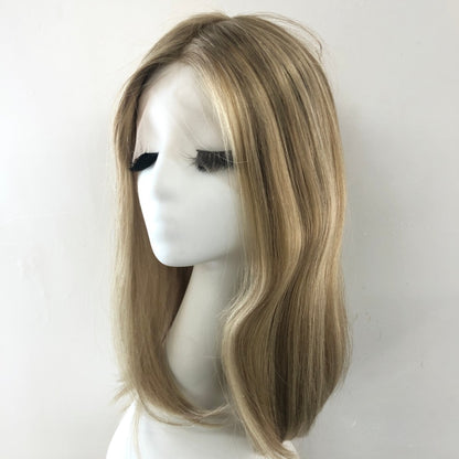 SPECTRA Full Handmade 5x5" Mono Top  Wig, With Hard P Mono Lace Front And Virgin Remy Raw Hair For Women
